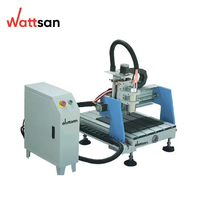 Wattsan 0404 mini 400*400 Router CNC de Escritorio para Grabado en Aluminio, Corte Preciso de Metales Blandos y Fresado 3D, Pequeño y Compacto