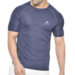 Camiseta Deportiva para Hombre, Ecológica, Ligera, Transpirable, de Secado Rápido, para Gimnasio, Running, Entrenamiento, Cuello Redondo, Manga Corta, Talla Grande - Product Image 1
