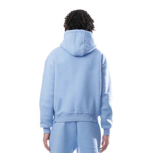 Nueva llegada 2025 100% chándales estampados de gran tamaño de algodón para hombres de talla grande gimnasio de invierno de peso pesado y trajes casuales para personalizar - Product Image 5