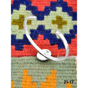 Southwest Handmade No.8 Fashion <b>Cuff</b> <b>Bracelet</b> Turquoise & Sterling <b>Silver</b> Elegant & Stylish - Product Image 4