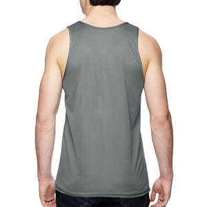 Camiseta de entrenamiento transpirable que absorbe la humedad gris oscuro - Product Image 2