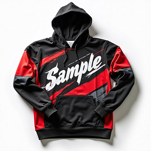 Sudadera Extra Grande Personalizada para Hombre, Ropa Urbana Resistente, Sudadera con Capucha Sublimada, 100% Poliéster, Mezcla de Algodón Básica para Uso Diario - Product Image 4