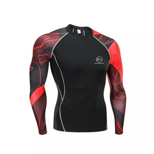 Ropa Deportiva para Hombre, Traje de Compresión, Tela Elástica de Alta Calidad, Traje de Compresión para Fitness, Precio al por Mayor - Product Image 3