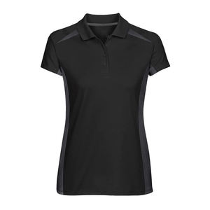 Haute qualité pour femmes conçu sur mesure pour les polos avec logo respirant tricoté haut du personnel motif solide - Product Image 3