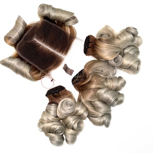 Chất Lượng Cao Blonde 613 Màu Sắc Việt Trinh Nữ Nhân Tóc Đóng Cửa Thiết Lập Tóc Dệt Phần Mở Rộng Máy Đôi Sợi Ngang - Product Image 6