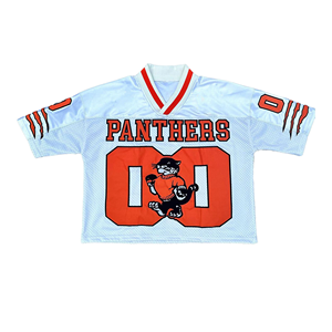 Articlo Sports Unisex Oversized Knitted Jersey with <b>Mesh</b> Design Streetwear <b>Crop</b> <b>Top</b> Anti-Pilling for Trendy for - Product Image 1