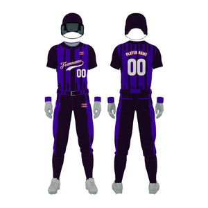 Meilleur prix uniforme de baseball nouveauté vêtements de sport 100% polyester tissu uniforme de baseball - Product Image 1