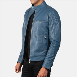 Veste de moto en cuir pour homme, veste de motard élégante pour un usage quotidien, veste de moto en simili cuir classique pour homme - Product Image 2