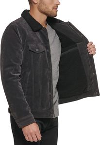 Customized Men's Leather Canvas <b>Jacket</b> Waterproof Windproof Breathable Biker Varsity Style <b>Plus</b> <b>Size</b> - Product Image 3