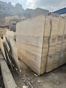 Dalles de coupe de veine de travertin pierre naturelle pour revêtement de sol moderne résistant au feu revêtement mural cuisine salle à manger salon hôtel Villa - Product Image 2