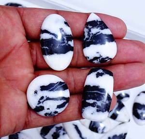 100% naturel zèbre jaspe lâche pierres précieuses mélange forme et taille jaspe Cabochon pierres précieuses en vrac Lot pour la fabrication de bijoux - Product Image 2