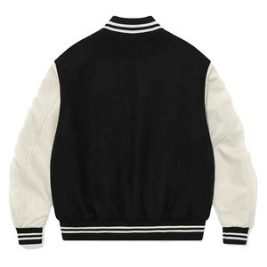 Varsity vestes hommes femmes décontracté sportif vêtements d'extérieur patchs brodés letterman veste laine corps cuir manches 2025 - Product Image 2
