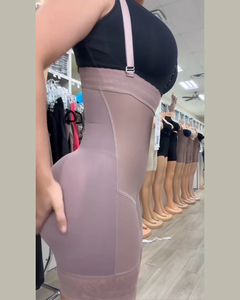 Cremallera lateral Control de barriga Melocotón Butt Strap Fajas Panty Ajuste Vendaje elástico Cintura Entrenador Postparto Body Wrap Shaper Cintura - Product Image 2