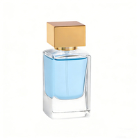 Emballage cosmétique de parfum de luxe écologique, flacon de parfum en verre vide carré, 30 ml, 50 ml, 100 ml