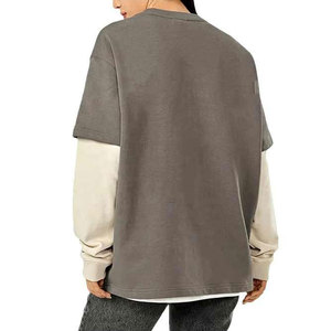 เสื้อยืดแขนยาวสีพื้นดีไซน์ล่าสุดสำหรับผู้ชาย ผ้าฝ้าย 100% ระบายอากาศได้ดี เป็นมิตรกับสิ่งแวดล้อม แห้งเร็ว เหมาะสำหรับใส่กลางแจ้ง MOQ ต่ำ - Product Image 2
