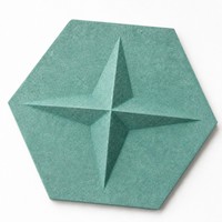 Panneau acoustique en fibre de polyester, forme étoile 3D, panneau acoustique pour animaux de compagnie, panneau mural modulaire absorbant le son
