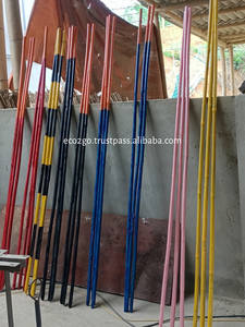 Pôles en bambou vernis de différentes couleurs / Vente en gros de pôles en bambou peints pour la décoration ou la signalisation des lieux dangereux Fabriqué en Eco2go - Product Image 4