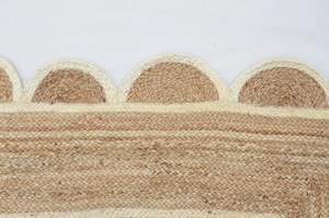 Tapis d'intérieur en jonc de mer Rectangle Beige clair antidérapant réversible nouvel article taille personnalisée en gros offre bon marché pour la maison hôtel - Product Image 3