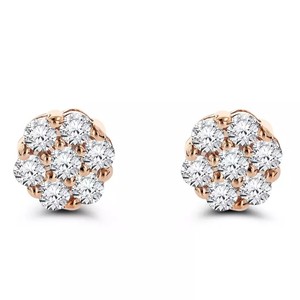 เครื่องประดับที่หรูหรา925สตั๊ดเงินสเตอร์ลิง10K ทองเกรดสูงได้รับการรับรอง IGI สีสดใสตัดตุ้มหูเพชรโมอิสซาไนต์ - Product Image 1