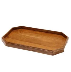 Juego de 3 bandejas para servir de madera Natural de alta calidad, mesa decorativa hecha a mano, artículos de cocina para café, venta al por mayor, Color Natural - Product Image 5