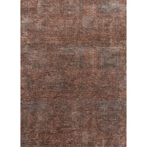 พรมขนสัตว์ผสมไหมไผ่ถักมือสีน้ำตาลเบจ ลาย Chaos Theory ดีไซน์คลาสสิกแบบนามธรรม สำหรับตกแต่งห้องนั่งเล่นที่บ้าน - Product Image 1