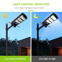 Monitoreo de alta definición Luz de energía solar al aire libre 450W 4G WIFI Led Farola + Cámara + Lente