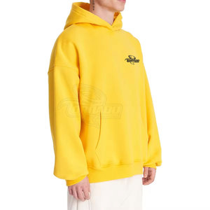 เสื้อฮู้ดโอเวอร์ไซส์สำหรับผู้ชายผ้าฝ้าย100% โอเวอร์ไซส์งานตามสั่งแบบธรรมดาดีไซน์ใหม่พร้อมปกเสื้อฮู้ดสำหรับฤดูหนาว - Product Image 5