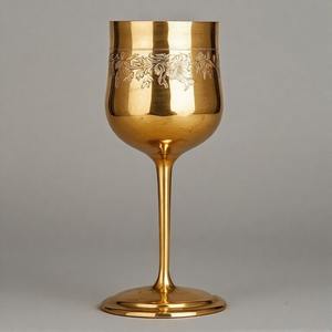 DivinitySip Cáliz Sagrado Latón Antiguo Comunión Copa de Vino Hecha A Mano Copa Vintage para Iglesia y Ceremonias Espirituales - Product Image 1