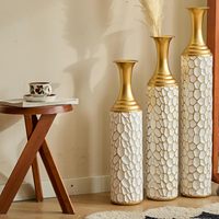 Vase à fleurs en fer fait main, écologique, de style côtier, pour Noël, par Zahid Exports, modèle ZE-3513K