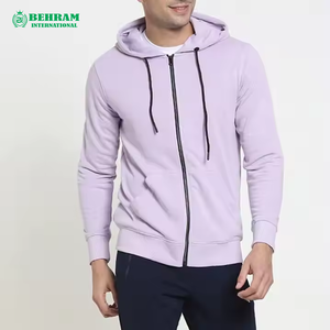 100% Cotton Zipper Hoodie Street 2026 Low MOQ Custom Hoodie Solid Plain Color Casual Wear Hoody for Man 100% Cotton - Product Image 4