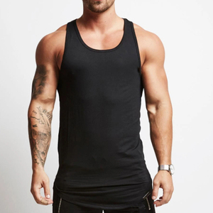 OEM <b>Men's</b> Y Back Cotton Tank Top Custom Printed Low Price Stringer Gym Fitness <b>Singlet</b> Casual Workout Muscle Bodybuilding Top - Product Image 1