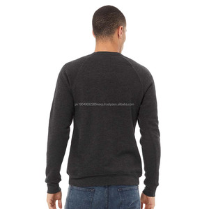 Bella Canvas 3739 Sweat-shirt polaire gris chiné profond Noir Logo personnalisé Nouveau pull Crew - Product Image 3