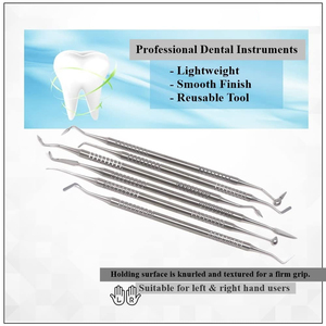 Espátula de Acero Inoxidable para Obturaciones Dentales, Instrumento Profesional para Dentistas, Juego de Instrumentos Dentales Duraderos para Restauración de Cavidades - Product Image 5