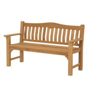 Banc de jardin naturel écologique RAFFLES 150 CM Banc de patio classique en bois de teck Design moderne et élégant pour les hôtels durables en plein air - Product Image 3