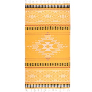 Toallas de Playa Turcas al por Mayor - Diseño Boho Azteca con Medallón, 100% Algodón Turco, Proveedor OEM para Hoteles, Piscinas y Spas - Product Image 3