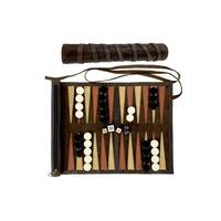 Plateau de Backgammon en Cuir de Luxe avec Accents en Bois, Logo Personnalisable, Respirant/Séchage Rapide/Durable, Tailles Personnalisées, Unisexe