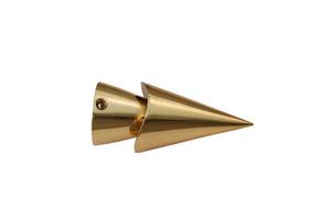 Nouvelle tringle à rideau industrielle de luxe en laiton, réglable, avec embouts et supports muraux, installation facile, pour tringle de 20 mm, finition polie antique, pour mariage - Product Image 2