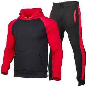 Chándal unisex para hombre con logotipo personalizado de fábrica, conjunto de pantalones de chándal y Sudadera con capucha para deportes al aire libre, chándal de algodón de secado rápido de talla grande para hombre - Product Image 5