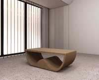 Table centrale en bois au design élégant pour la maison et le bureau avec tables basses de rangement pour ensembles de meubles de salon