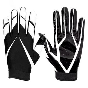 Gants de football américain personnalisés, légers, super adhérents, à doigts entiers, avec paume en silicone antidérapante et respirante - Product Image 4