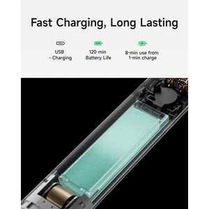 Afeitadora Eléctrica Recargable de 1 Cuchilla para Hombre, 12000 Cortes por Minuto, 120 Minutos de Autonomía, Afeitadora Húmeda/Seca IPX7 para Cuerpo - Product Image 6