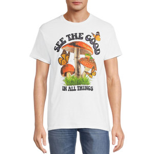 เสื้อยืดผู้ชายผ้าโพลีเอสเตอร์พิมพ์ลายกราฟิกสีขาวล้วนสำหรับ100% - Product Image 6
