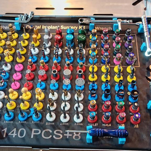 Kit de Instrumentos de Cirugía Dental de Acero Inoxidable Manual Universal, 140 Piezas, Caja de Herramientas de Precisión para Implantología Profesional - Product Image 4