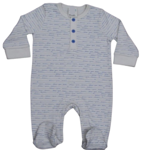 Pijamas de Bebé Unisex de 210 g/m², 100 % Algodón, Tejido Interlock Estampado, Cierre de Botones, para Bebés y Niños Pequeños - ODM - Product Image 1