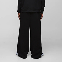 Pantalon de survêtement ample 100% coton lourd 450GSM pour hommes avec logo imprimé DTG personnalisé pantalon vierge lavé personnalisé