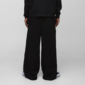 Pantalones de chándal holgados informales para hombre hechos a medida 100% algodón de peso pesado 450GSM con logotipo impreso DTG personalizado pantalón en blanco lavado personalizado - Product Image 2