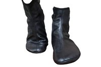 Chaussettes de cheville pour hommes en cuir PU de mouton souple de qualité supérieure, confortables, décontractées, doublées polaire, antidérapantes, respirantes et écologiques