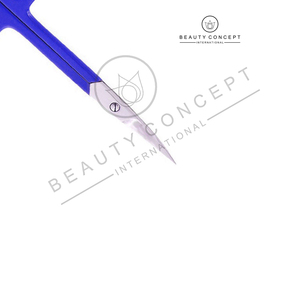 Poignée de couleur bleue en acier inoxydable manucure pédicure produit ciseaux à cuticules par concept de beauté outils à ongles durables à faible quantité minimale de commande - Product Image 6