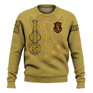 Iota Phi Theta suéter de punto griego 1963 Chenille carta pulóver fraternidad ropa acrílico invierno ropa griega - Product Image 2