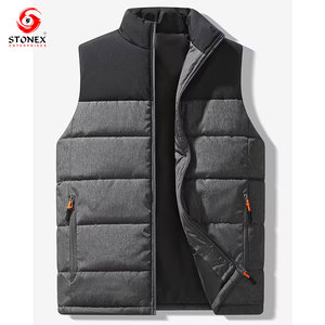 Chaleco Acolchado Informal de Invierno para Hombre de Alta Calidad |   Chaqueta con Cremallera Elegante, Ligera y Cálida, Diseño de Logotipo Personalizado, Se Acepta OEM/ODM - Product Image 1